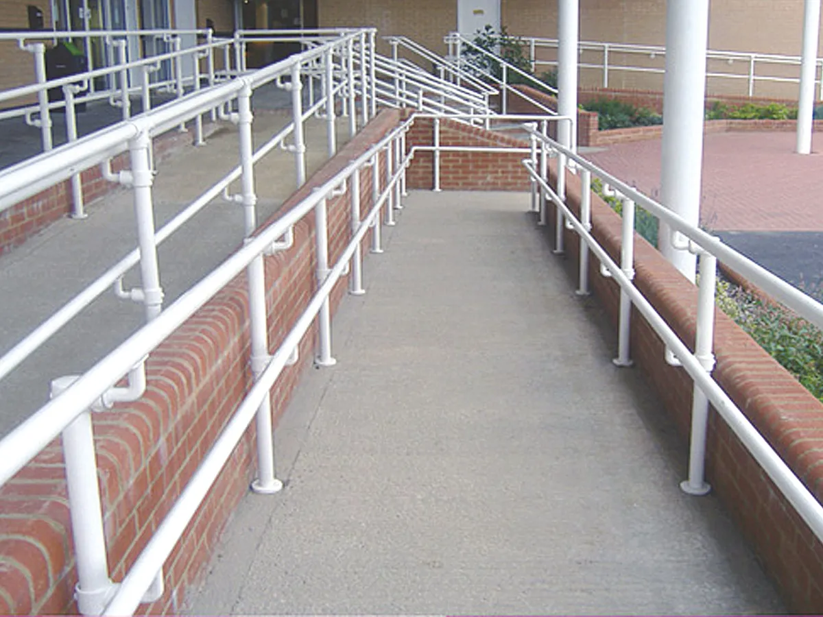 Disable Railing Design Kee Klamp® Access Disability Railing - Handrails Compliant with ...